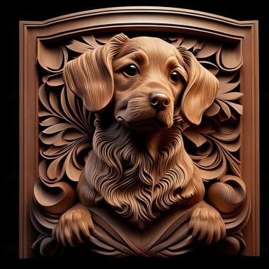 3D model Breton Epagnole dog (STL)